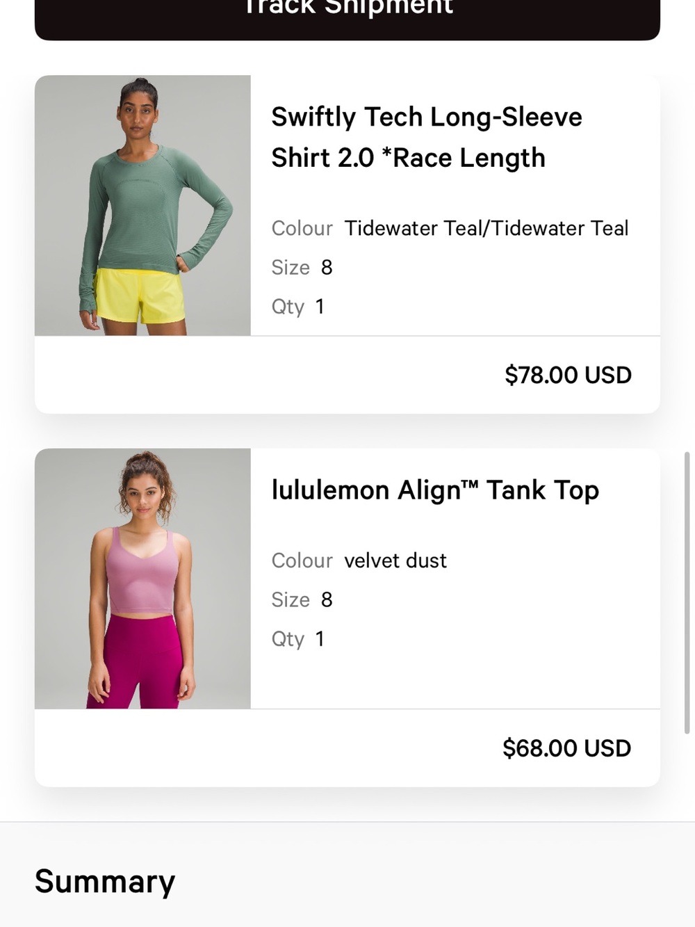lululemon align tank/high rise short set - Picture 4 of 4